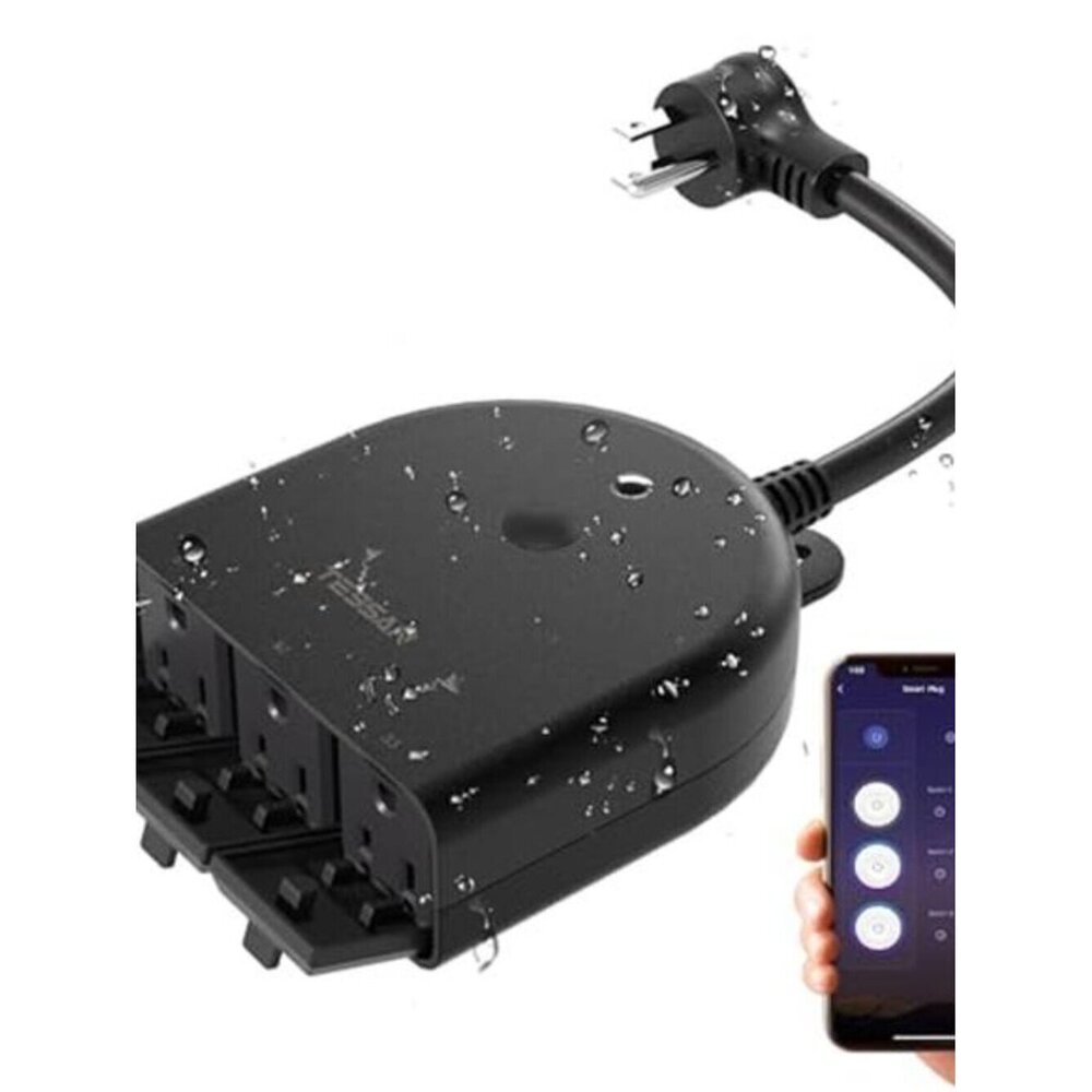 WiFi Smart Outlet Waterproof 3-Pack for Outdoor